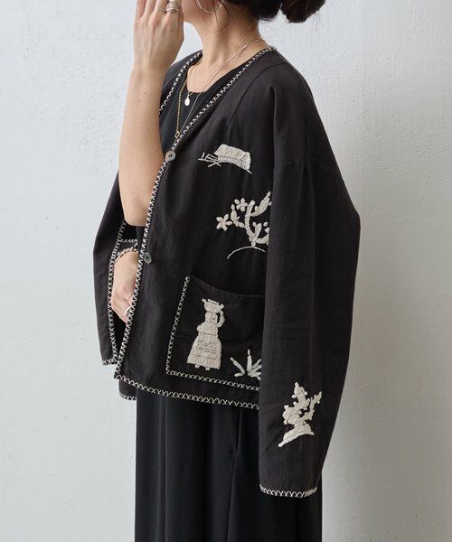 BEARDSLEY / ビアズリー その他アウター | ノーカラーメキシカンジャケット | 詳細10