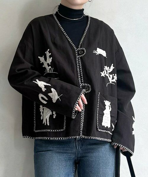 BEARDSLEY / ビアズリー その他アウター | ノーカラーメキシカンジャケット | 詳細16