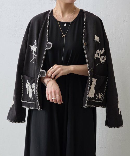 BEARDSLEY / ビアズリー その他アウター | ノーカラーメキシカンジャケット | 詳細7