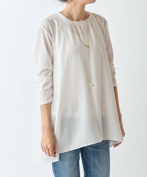 BEARDSLEY / ビアズリー シャツ・ブラウス | 後ろドレープTブラウス | 詳細1