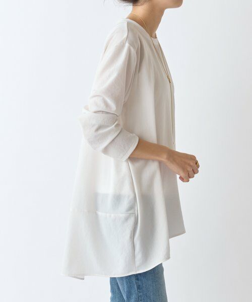 BEARDSLEY / ビアズリー シャツ・ブラウス | 後ろドレープTブラウス | 詳細3