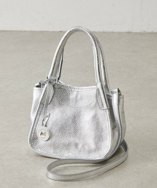 BEARDSLEY / ビアズリー トートバッグ | 《MARCO MASI》2AWYレザートートバッグ（シルバー） | 詳細1