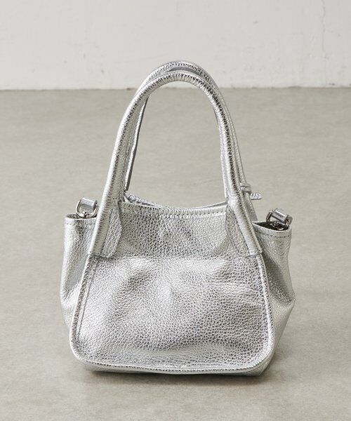 BEARDSLEY / ビアズリー トートバッグ | 《MARCO MASI》2AWYレザートートバッグ（シルバー） | 詳細2