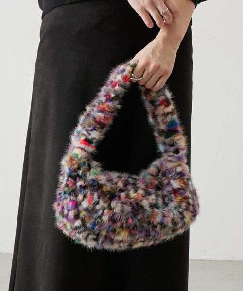 BEARDSLEY / ビアズリー トートバッグ | 《MARCO MASI》ミンクファーMIXカラーバッグ | 詳細5