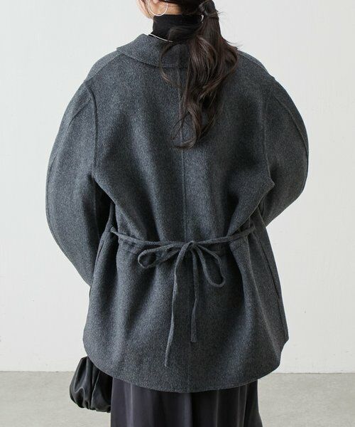 BEARDSLEY / ビアズリー その他アウター | 《RRACE》ショールカラーハーフコート | 詳細12