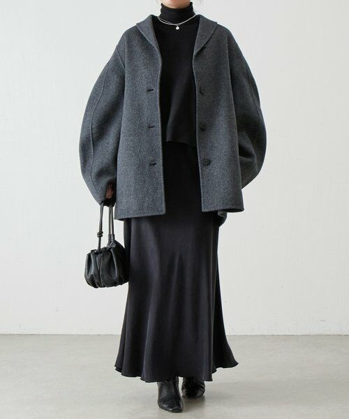 BEARDSLEY / ビアズリー その他アウター | 《RRACE》ショールカラーハーフコート | 詳細14