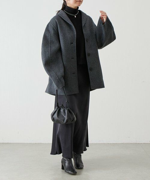 BEARDSLEY / ビアズリー その他アウター | 《RRACE》ショールカラーハーフコート | 詳細15