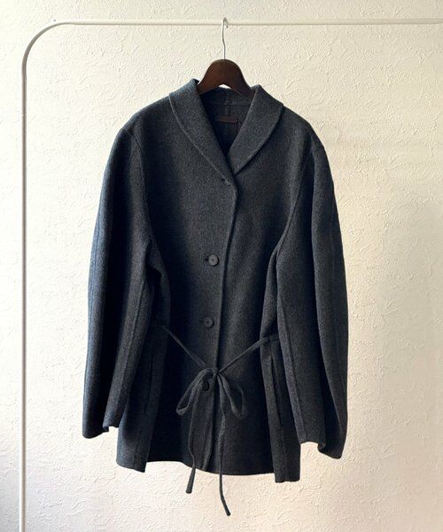 BEARDSLEY / ビアズリー その他アウター | 《RRACE》ショールカラーハーフコート | 詳細16