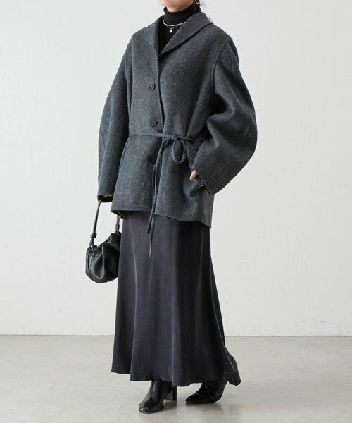 BEARDSLEY / ビアズリー その他アウター | 《RRACE》ショールカラーハーフコート | 詳細7