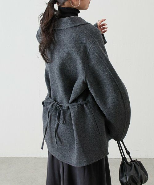 BEARDSLEY / ビアズリー その他アウター | 《RRACE》ショールカラーハーフコート | 詳細11