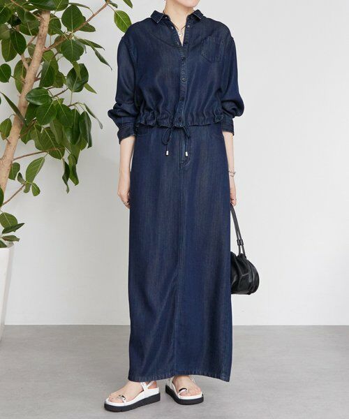 BEARDSLEY / ビアズリー ロング・マキシ丈スカート | 《12/11(木)予約開始》トロミデニムタイトスカート | 詳細5