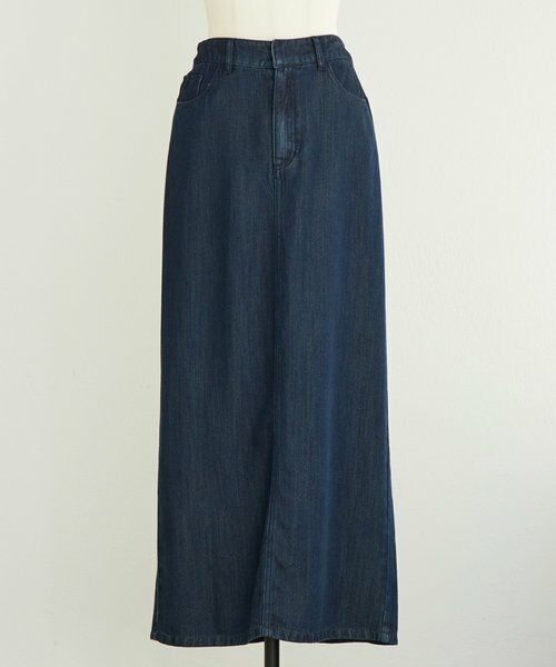 BEARDSLEY / ビアズリー ロング・マキシ丈スカート | 《12/11(木)予約開始》トロミデニムタイトスカート | 詳細8