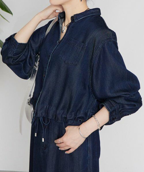 BEARDSLEY / ビアズリー シャツ・ブラウス | 《12/11(木)予約開始》トロミデニムショートシャツ | 詳細1