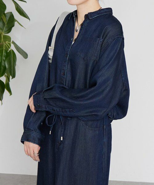 BEARDSLEY / ビアズリー シャツ・ブラウス | 《12/11(木)予約開始》トロミデニムショートシャツ | 詳細2