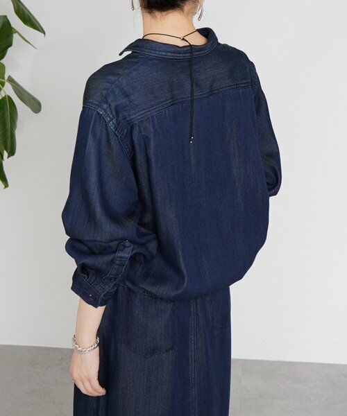 BEARDSLEY / ビアズリー シャツ・ブラウス | 《12/11(木)予約開始》トロミデニムショートシャツ | 詳細4