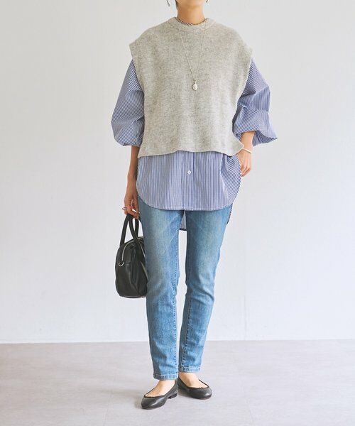 BEARDSLEY / ビアズリー シャツ・ブラウス | ジレセットシャツ | 詳細12