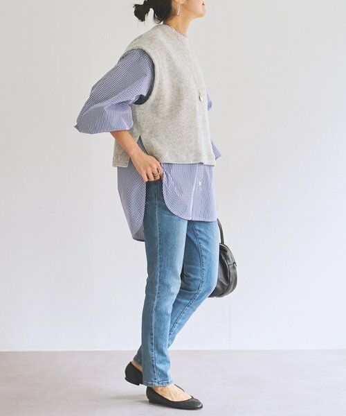 BEARDSLEY / ビアズリー シャツ・ブラウス | ジレセットシャツ | 詳細15