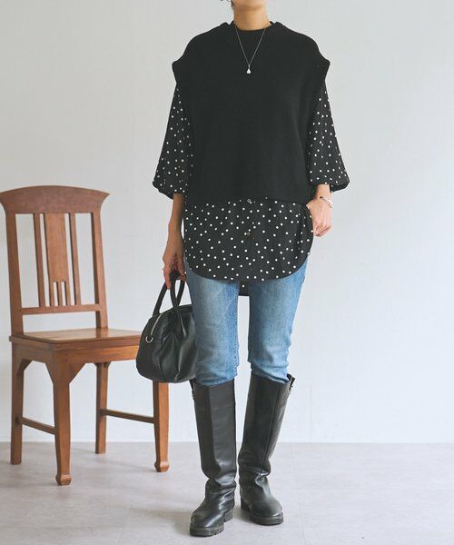 BEARDSLEY / ビアズリー シャツ・ブラウス | ジレセットシャツ | 詳細28