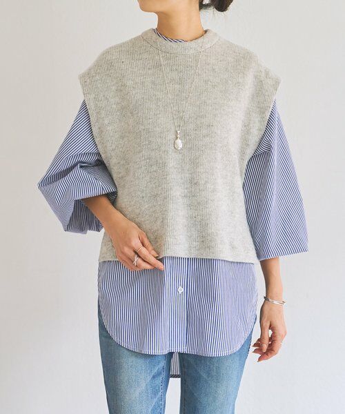 BEARDSLEY / ビアズリー シャツ・ブラウス | ジレセットシャツ | 詳細6