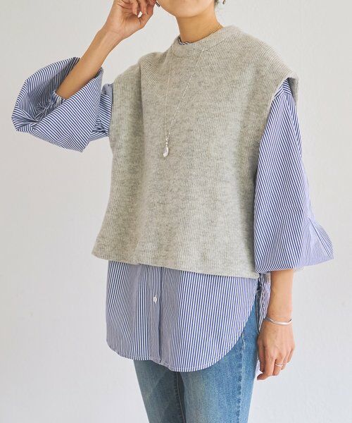 BEARDSLEY / ビアズリー シャツ・ブラウス | ジレセットシャツ | 詳細7