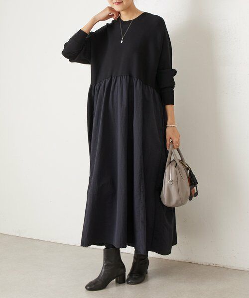 BEARDSLEY / ビアズリー ロング・マキシ丈ワンピース | ニットコンビワンピース | 詳細2