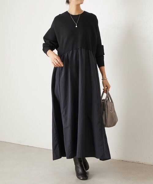 BEARDSLEY / ビアズリー ロング・マキシ丈ワンピース | ニットコンビワンピース | 詳細5