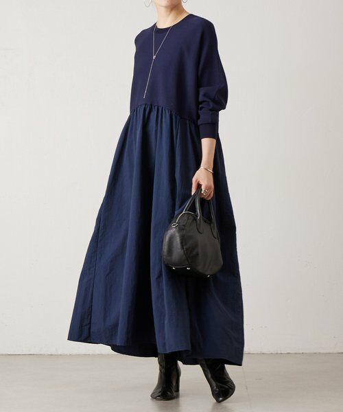 BEARDSLEY / ビアズリー ロング・マキシ丈ワンピース | ニットコンビワンピース | 詳細13