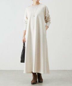 BEARDSLEY / ビアズリー ロング・マキシ丈ワンピース | 切り替え裏毛ワンピース