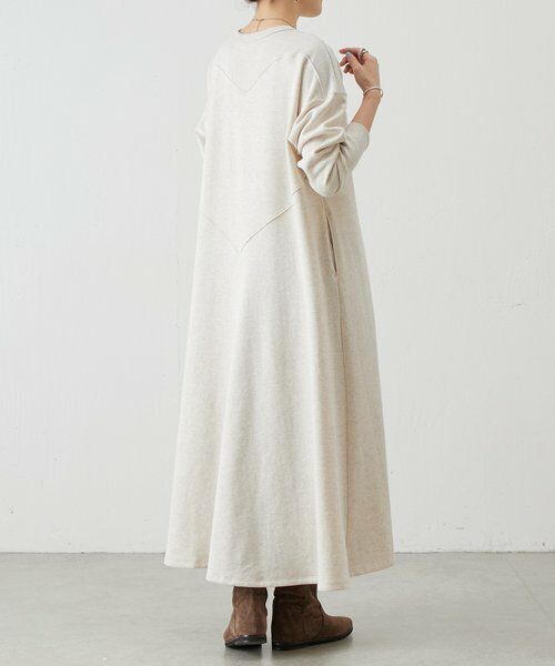 BEARDSLEY / ビアズリー ロング・マキシ丈ワンピース | 切り替え裏毛ワンピース | 詳細2