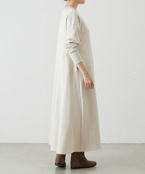 BEARDSLEY / ビアズリー ロング・マキシ丈ワンピース | 切り替え裏毛ワンピース | 詳細3