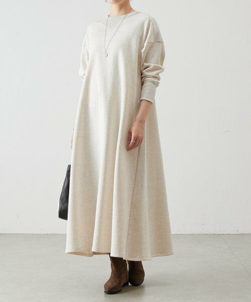 BEARDSLEY / ビアズリー ロング・マキシ丈ワンピース | 切り替え裏毛ワンピース | 詳細4