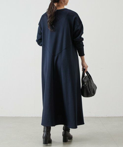 BEARDSLEY / ビアズリー ロング・マキシ丈ワンピース | 切り替え裏毛ワンピース | 詳細8