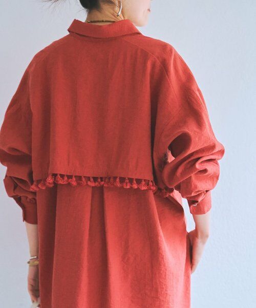 BEARDSLEY / ビアズリー シャツ・ブラウス | 《1/1(木)12:00予約開始》フリンジシャツ（オレンジ）