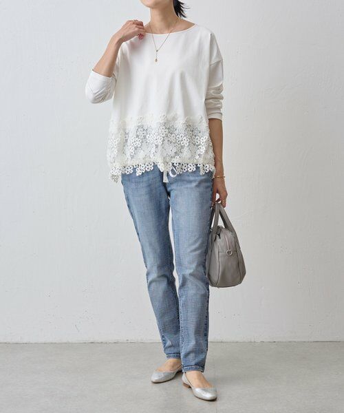 BEARDSLEY / ビアズリー カットソー | 裾レースカットソー | 詳細12