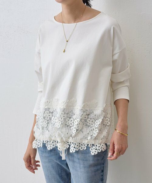BEARDSLEY / ビアズリー カットソー | 裾レースカットソー | 詳細14