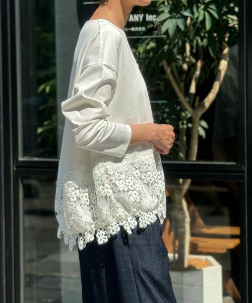 BEARDSLEY / ビアズリー カットソー | 裾レースカットソー | 詳細5