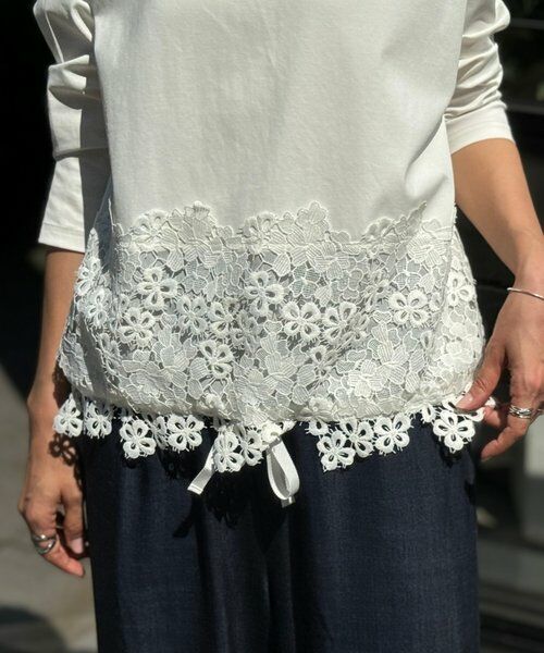 BEARDSLEY / ビアズリー カットソー | 裾レースカットソー | 詳細7