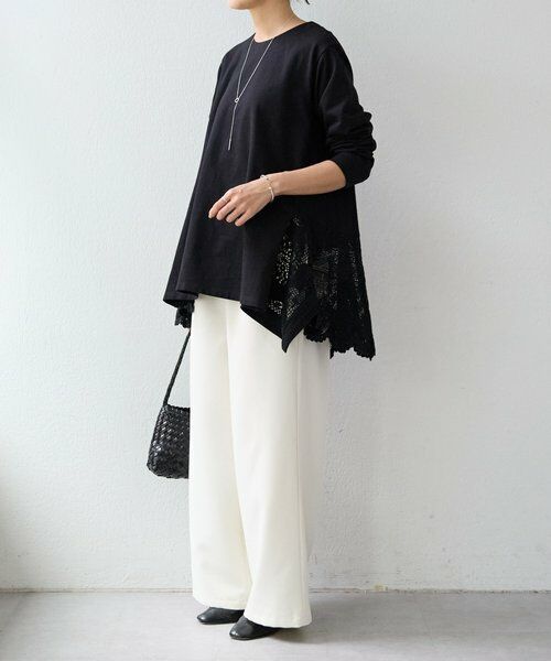 BEARDSLEY / ビアズリー カットソー | 《1/7(水)12:00予約開始》コットンレースカットソー | 詳細6