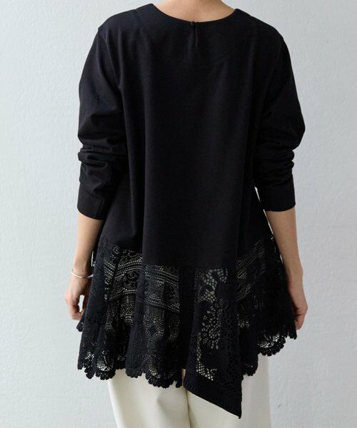 BEARDSLEY / ビアズリー カットソー | 《1/7(水)12:00予約開始》コットンレースカットソー（ブラック）
