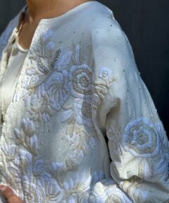 BEARDSLEY / ビアズリー その他アウター | ハンド刺繍裾フリルジャケット