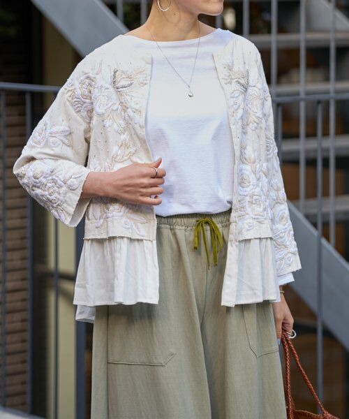 BEARDSLEY / ビアズリー その他アウター | ハンド刺繍裾フリルジャケット | 詳細1