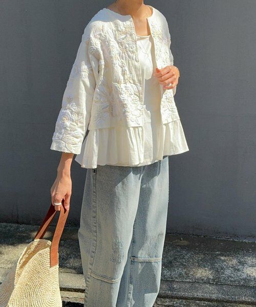 BEARDSLEY / ビアズリー その他アウター | ハンド刺繍裾フリルジャケット | 詳細15