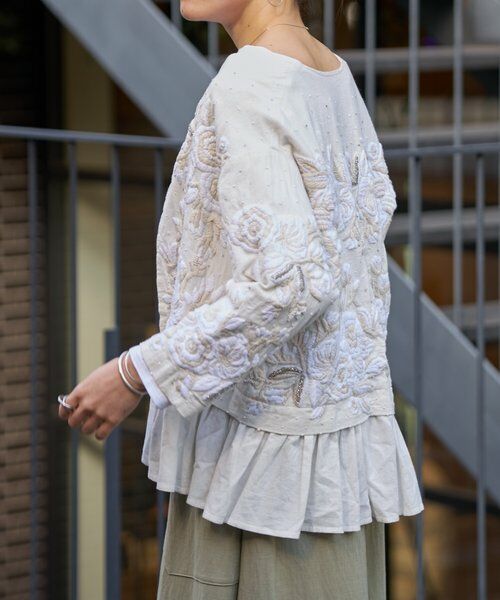 BEARDSLEY / ビアズリー その他アウター | ハンド刺繍裾フリルジャケット | 詳細2