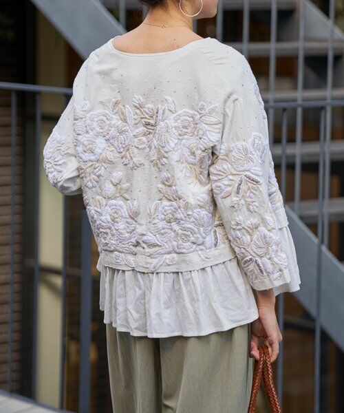 BEARDSLEY / ビアズリー その他アウター | ハンド刺繍裾フリルジャケット | 詳細3