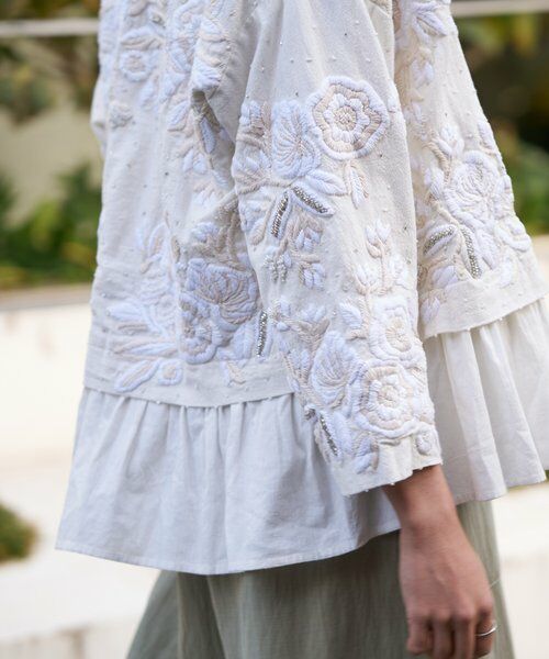 BEARDSLEY / ビアズリー その他アウター | ハンド刺繍裾フリルジャケット | 詳細6