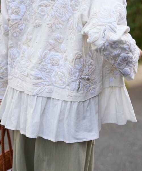 BEARDSLEY / ビアズリー その他アウター | ハンド刺繍裾フリルジャケット | 詳細7