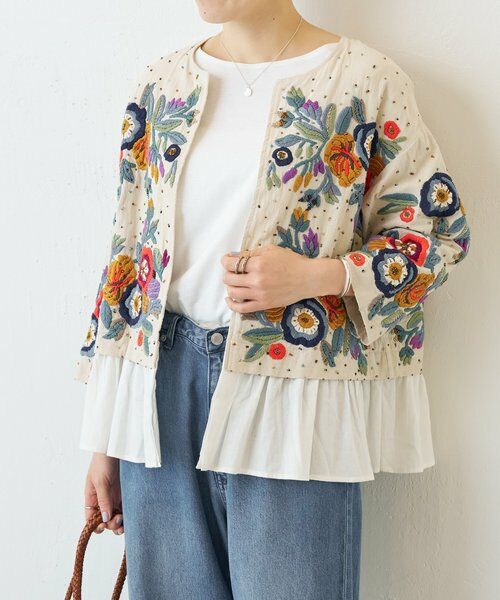 BEARDSLEY / ビアズリー その他アウター | ハンド刺繍裾フリルジャケット | 詳細16