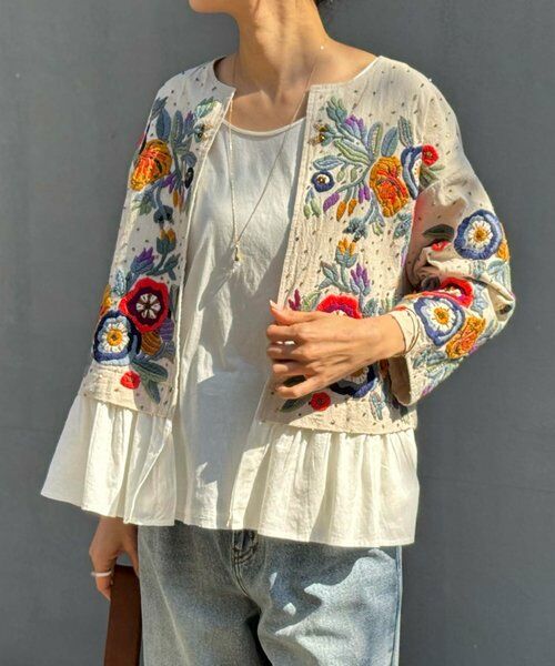 BEARDSLEY / ビアズリー その他アウター | ハンド刺繍裾フリルジャケット | 詳細21