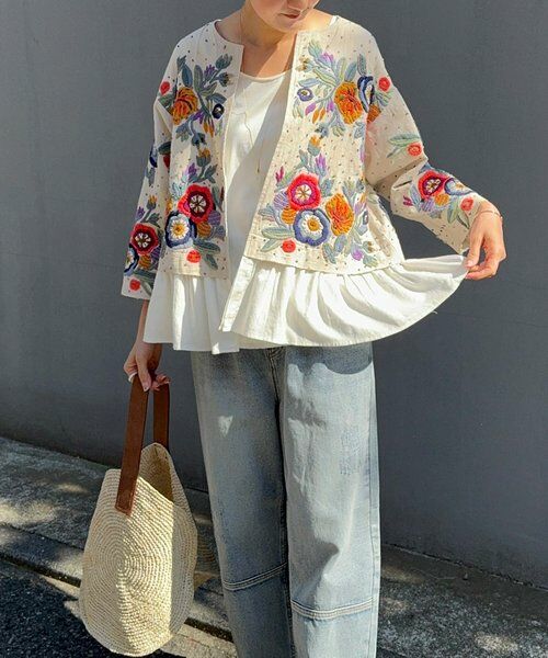 BEARDSLEY / ビアズリー その他アウター | ハンド刺繍裾フリルジャケット | 詳細22