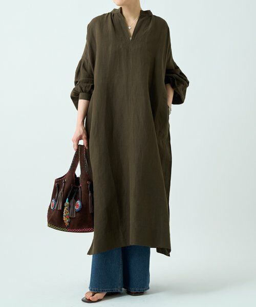 BEARDSLEY / ビアズリー ロング・マキシ丈ワンピース | コットンリネンロングワンピース | 詳細1